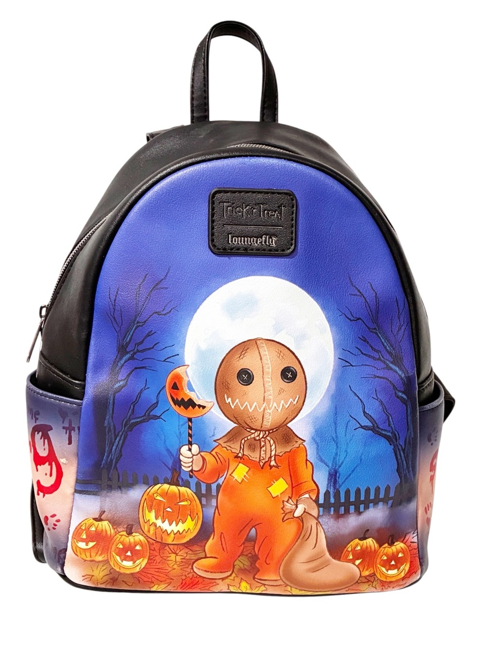 Loungefly Trick 'R Treat Glow-In-The-Dark Sam Mini Backpack Halloween Spooky